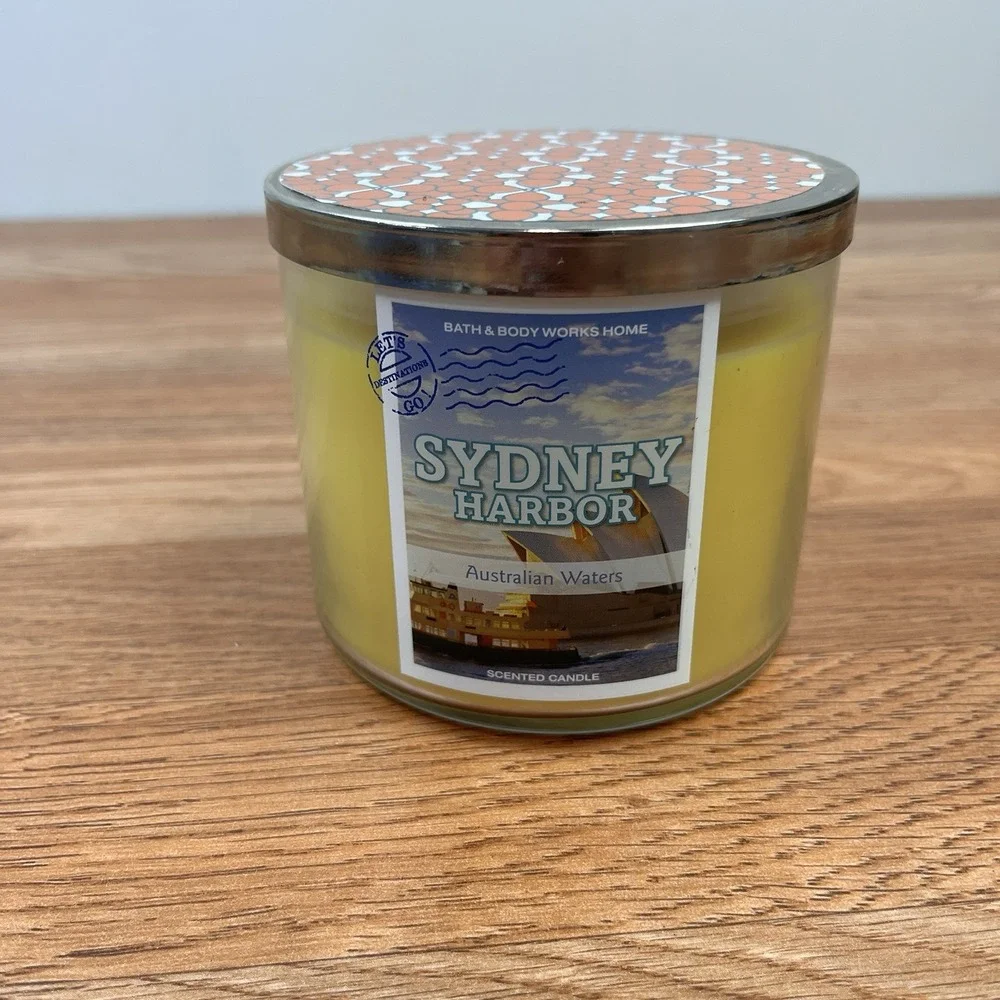 RARE Bath & Body Works Sydney Harbor Australian Harbor 3-Wick Candle NEW